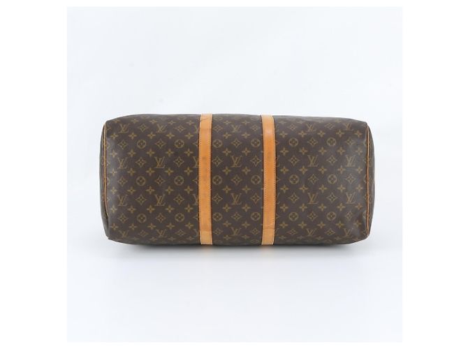 Louis Vuitton Monogram Keepall 55 Tote Marrone - vista 6