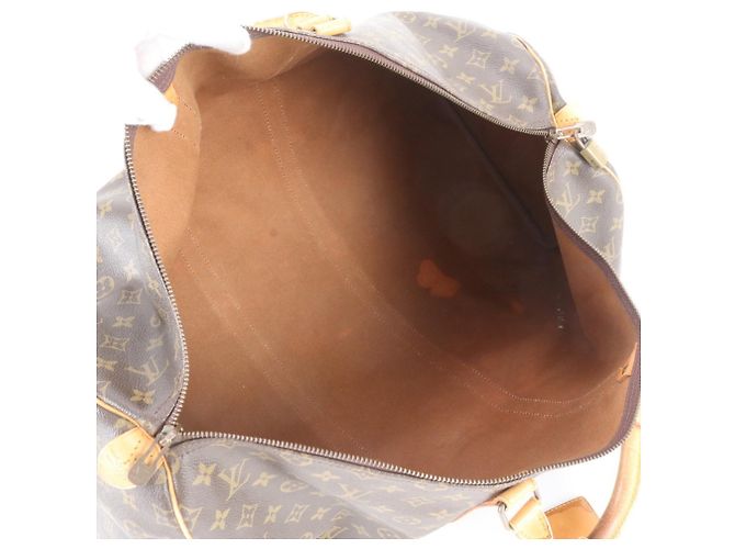 Louis Vuitton Monogram Keepall 55 Tote Marrone - vista 7