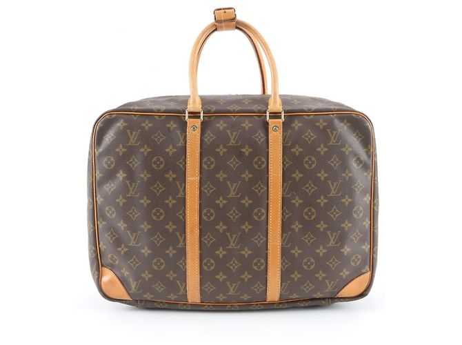 Borsa Boston Louis Vuitton Monogram Sirius 45 in pelle Marrone - vista 3