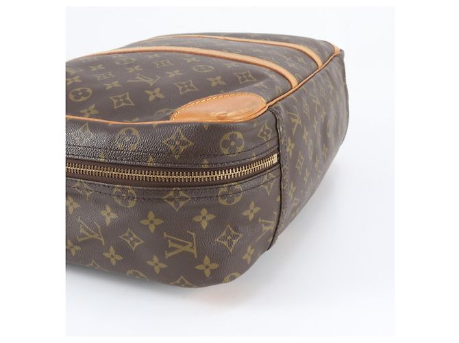 Borsa Boston Louis Vuitton Monogram Sirius 45 in pelle Marrone - vista 4