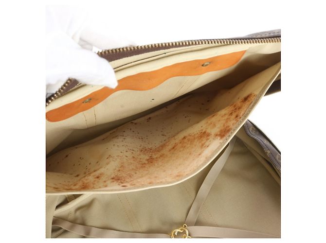 Borsa Boston Louis Vuitton Monogram Sirius 45 in pelle Marrone - vista 8
