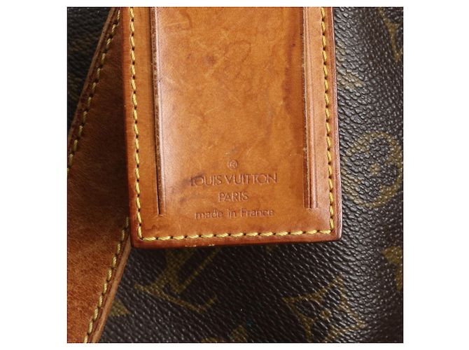 Borsa Louis Vuitton Monogram Keepall Bandoulière 50 Marrone - vista 8