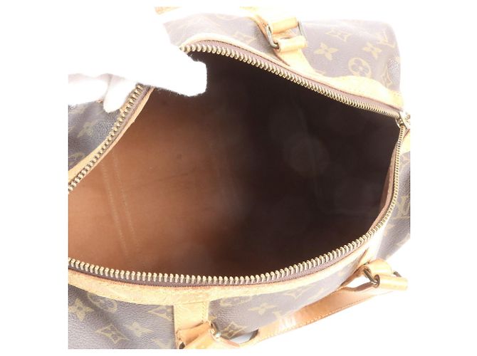 Louis Vuitton Monogram Sac Souple 35 Boston Bag Marrone - vista 7