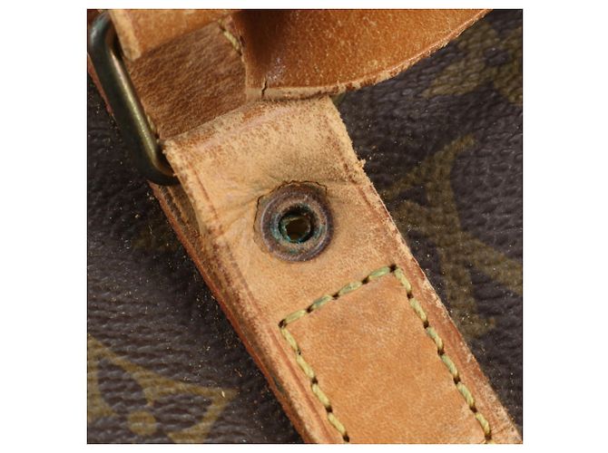 Louis Vuitton Monogram Sac Souple 35 Boston Bag Marrone - vista 9