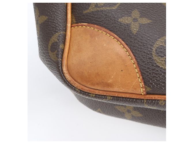 Borsa a tracolla Louis Vuitton Monogram Danube GM in pelle Marrone - vista 11