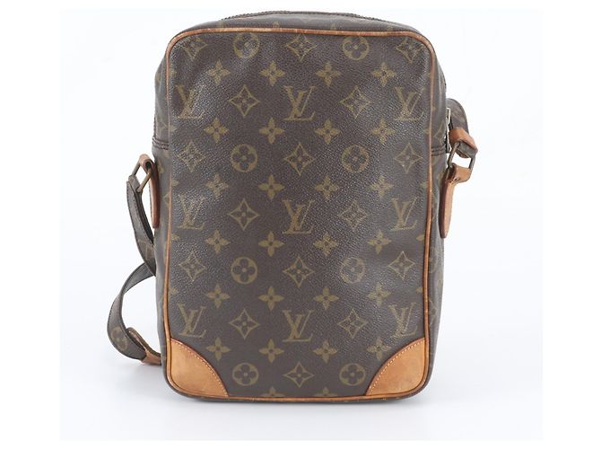 Borsa a tracolla Louis Vuitton Monogram Danube GM in pelle Marrone - vista 3