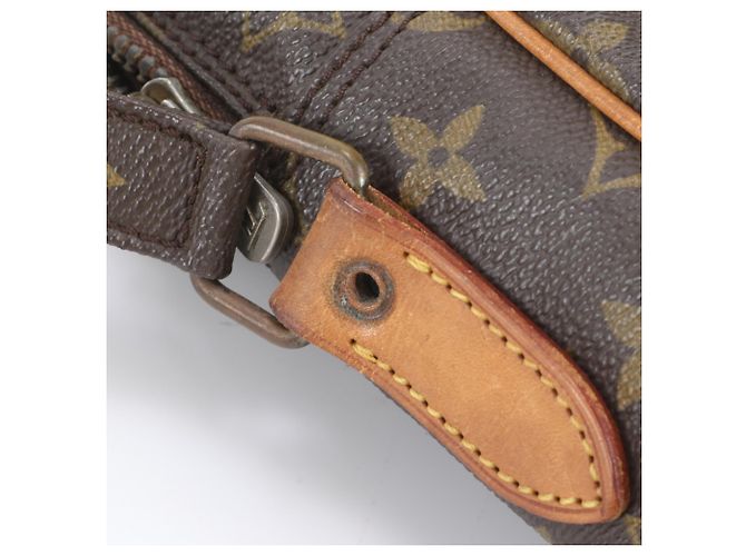 Borsa a tracolla Louis Vuitton Monogram Danube GM in pelle Marrone - vista 9