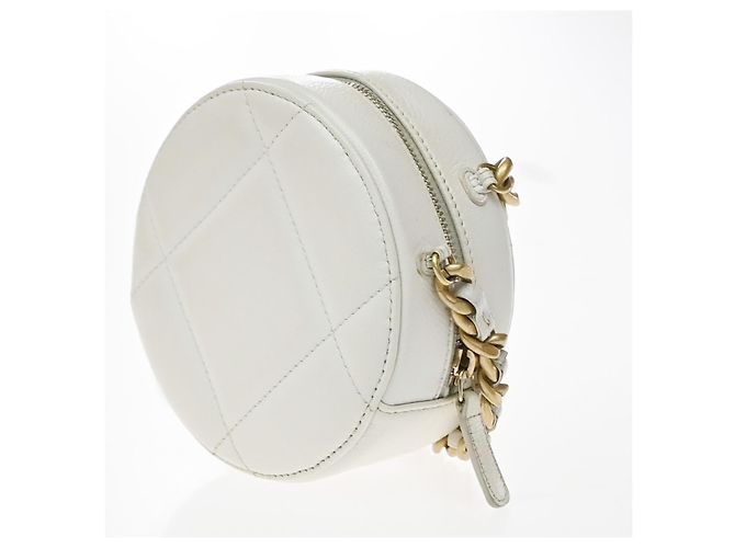 Chanel Chanel 19 Quilted Mini Blanc - vista 4