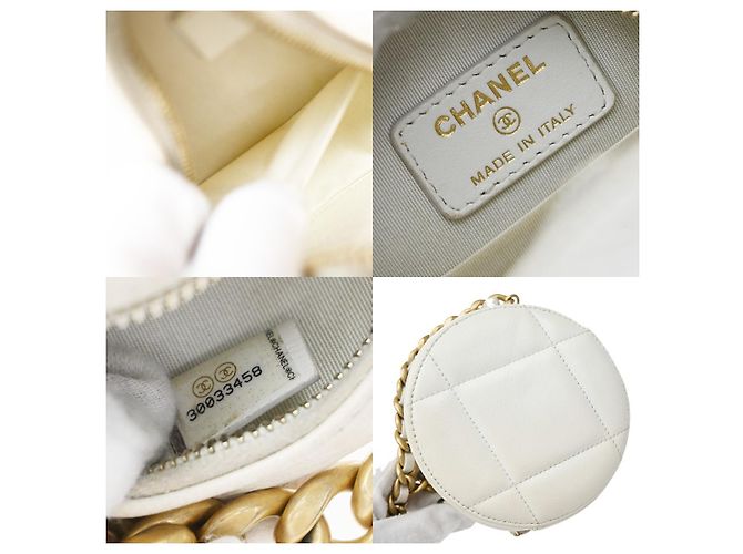 Chanel Chanel 19 Quilted Mini Blanc - vista 6