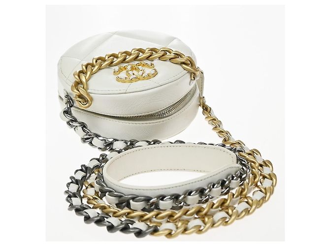 Chanel Chanel 19 Quilted Mini Blanc - vista 7