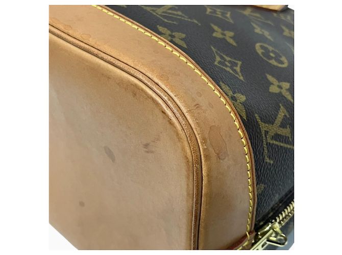 Borsa a mano Louis Vuitton Alma Marrone Monogramma - vista 8