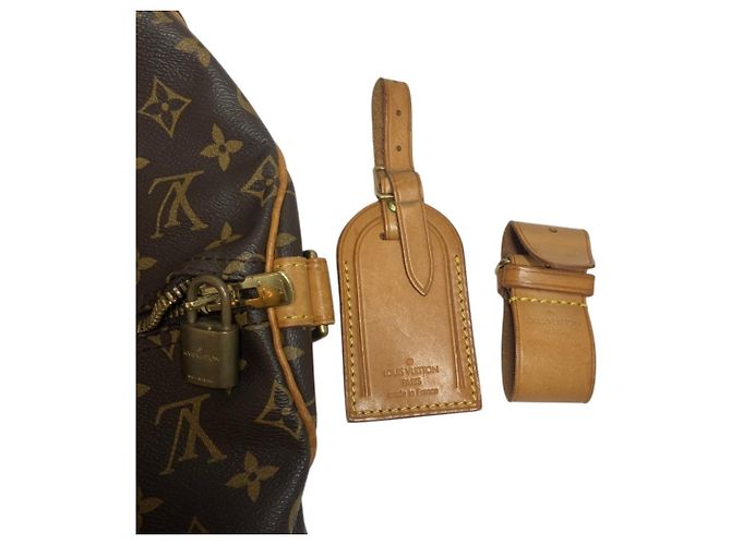 Louis Vuitton Keepall 55 Bandoulière Boston Bag Marrone Monogramma - vista 5