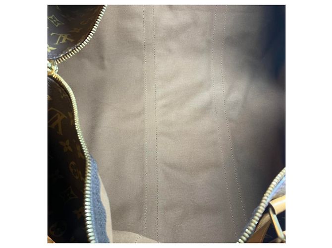 Louis Vuitton Keepall 55 Bandoulière Boston Bag Marrone Monogramma - vista 6