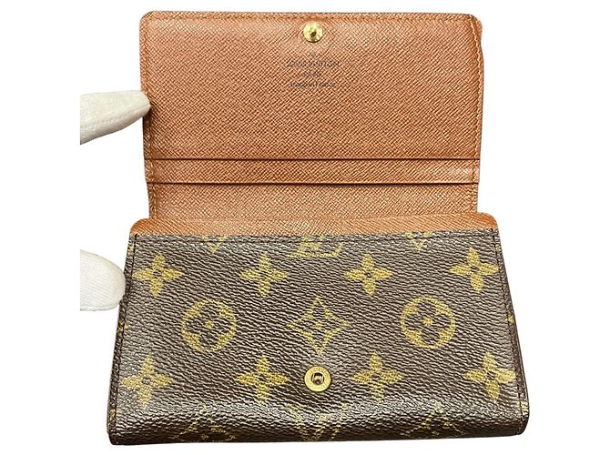 Louis Vuitton Monogram Bi-Fold Geldbörse Braun Monogramm - Ansicht 3