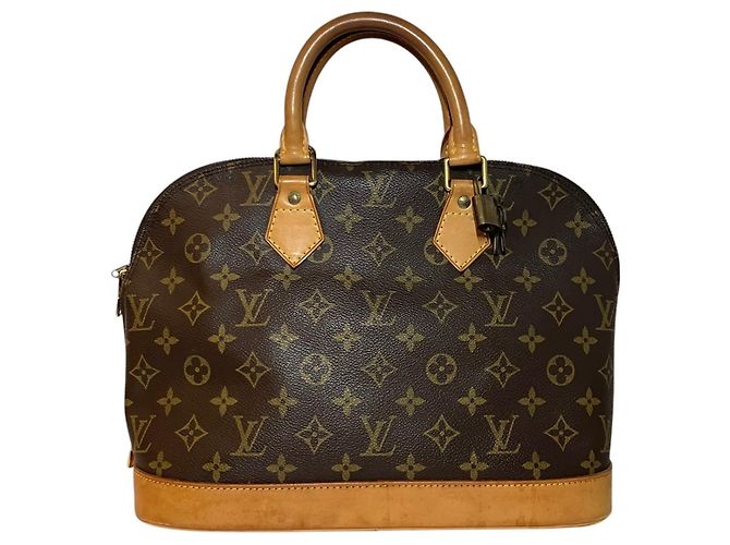 Borsa a mano Louis Vuitton Alma Marrone Monogramma - vista 2