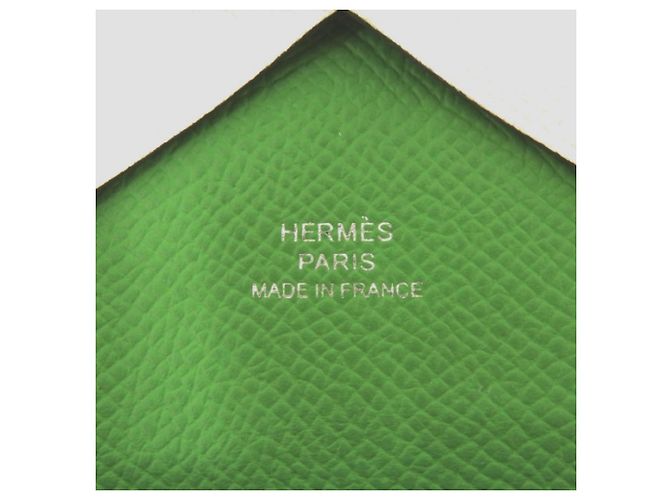 Hermès Tarjetero Hermes Calvi Duo Verde - vista 7