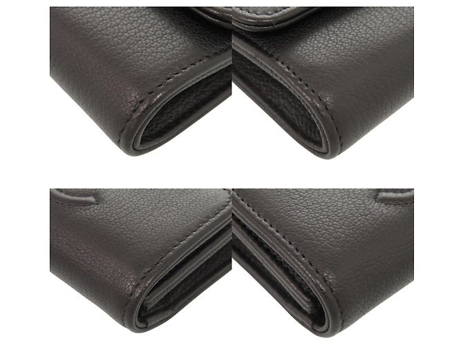 Tarjetero de piel Chanel Coco Mark Negro - vista 3