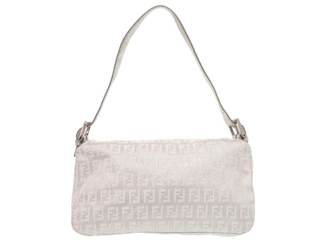 Borsa a secchiello monospalla Fendi Zucchino Mamma Argento - vista 3