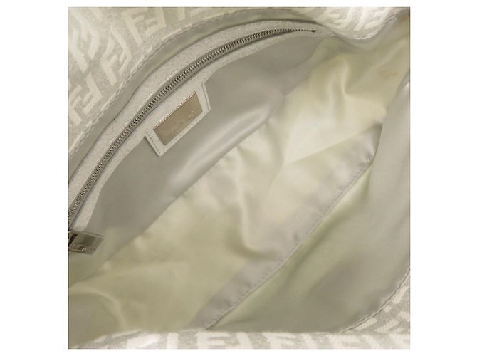 Borsa a secchiello monospalla Fendi Zucchino Mamma Argento - vista 5