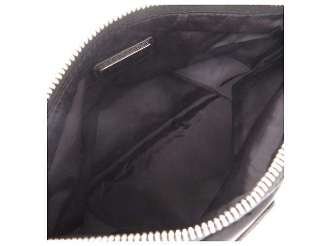 Pochette in nylon Prada con logo triangolare Nero - vista 4