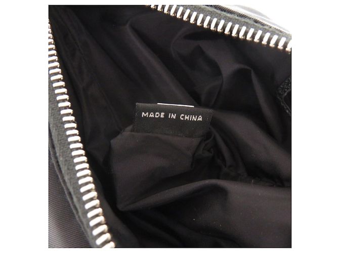Pochette in nylon Prada con logo triangolare Nero - vista 8