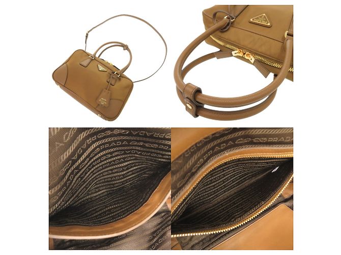 Borsa Prada Re-Edition 1978 Medium Triangle Logo Marrone - vista 7