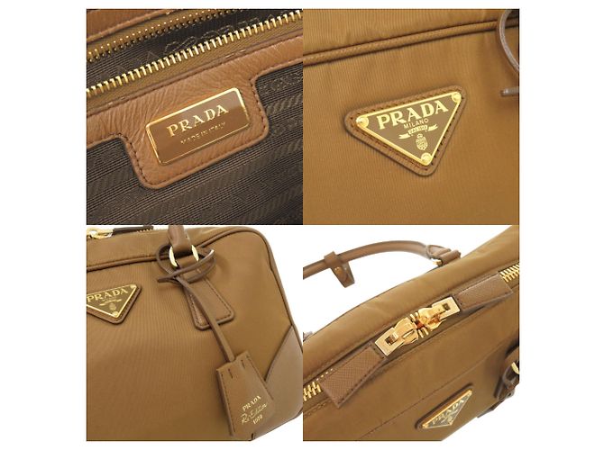 Borsa Prada Re-Edition 1978 Medium Triangle Logo Marrone - vista 8