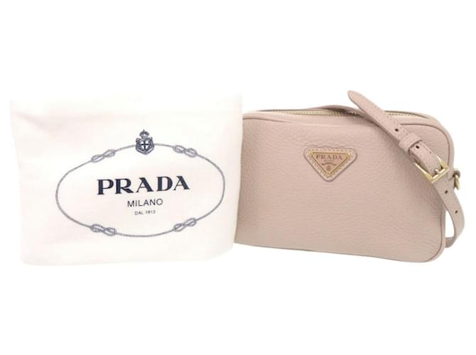 Mini borsa Prada Triangle Logo Beige - vista 2