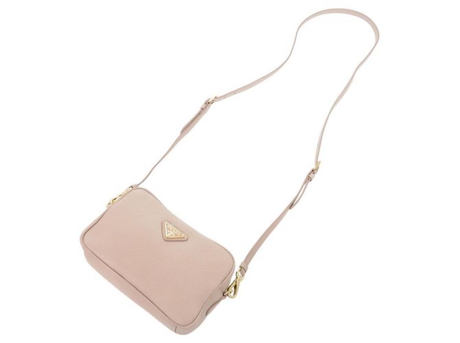 Mini borsa Prada Triangle Logo Beige - vista 6