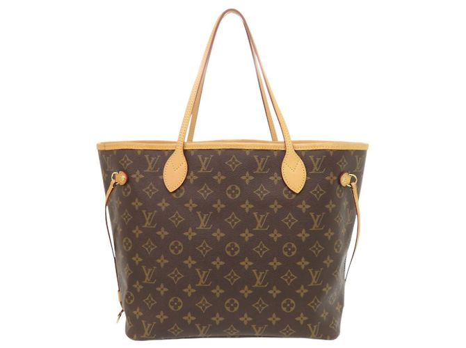 Borsa Louis Vuitton Neverfull MM Marrone Monogramma - vista 2