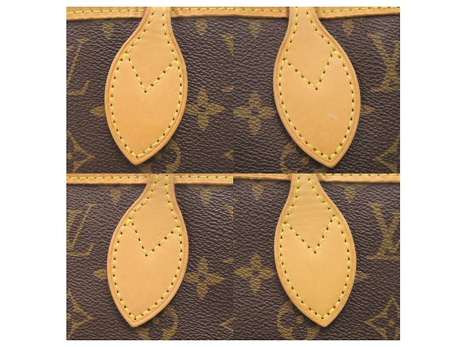Borsa Louis Vuitton Neverfull MM Marrone Monogramma - vista 8