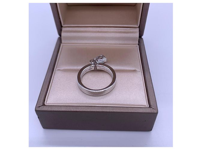 Anello Louis Vuitton Lockit in Oro Bianco e Diamanti Argento - vista 6