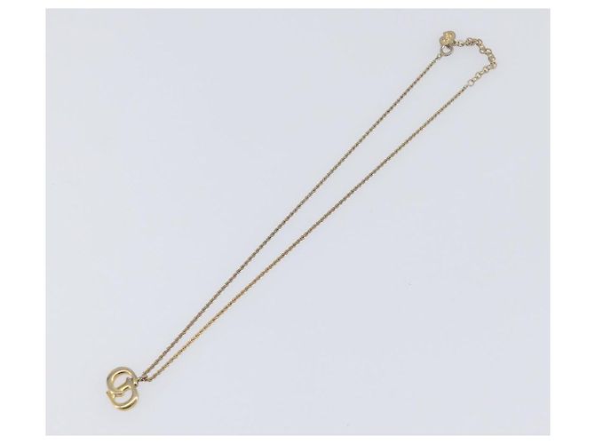 Pendente in metallo CD Vintage Christian Dior D'oro - vista 2