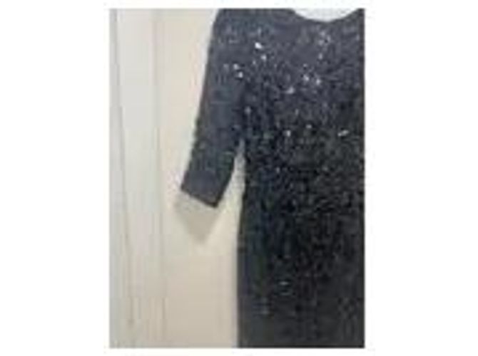 Autre Marque Schwarzes Paillettenkleid - Ansicht 4