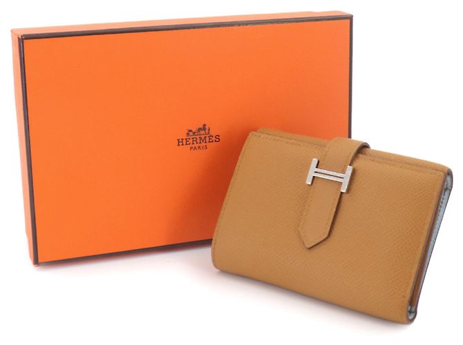 Hermès Cartera tri-fold Hermes Bearn Combination Verso Castaño - vista 2