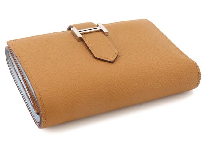 Hermès Cartera tri-fold Hermes Bearn Combination Verso Castaño - vista 4