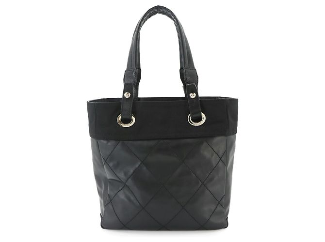 Borsa Tote Chanel Paris Biarritz PM Nero - vista 2