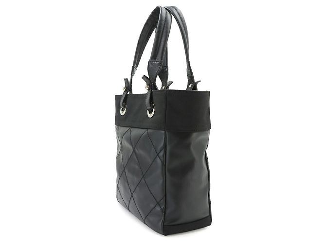 Borsa Tote Chanel Paris Biarritz PM Nero - vista 3