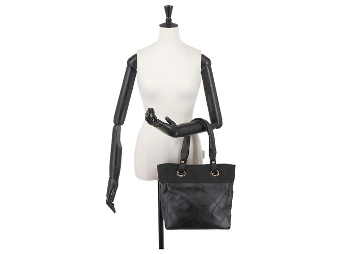 Borsa Tote Chanel Paris Biarritz PM Nero - vista 9