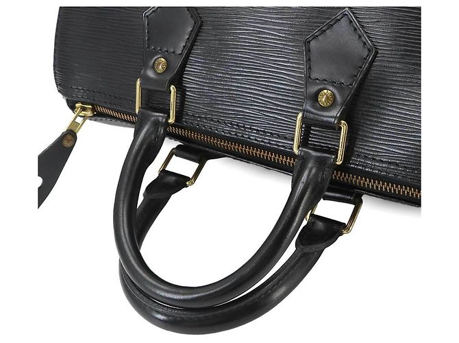Borsa Louis Vuitton Epi Speedy 25 Nero - vista 4