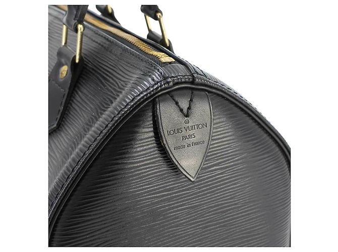 Borsa Louis Vuitton Epi Speedy 25 Nero - vista 6