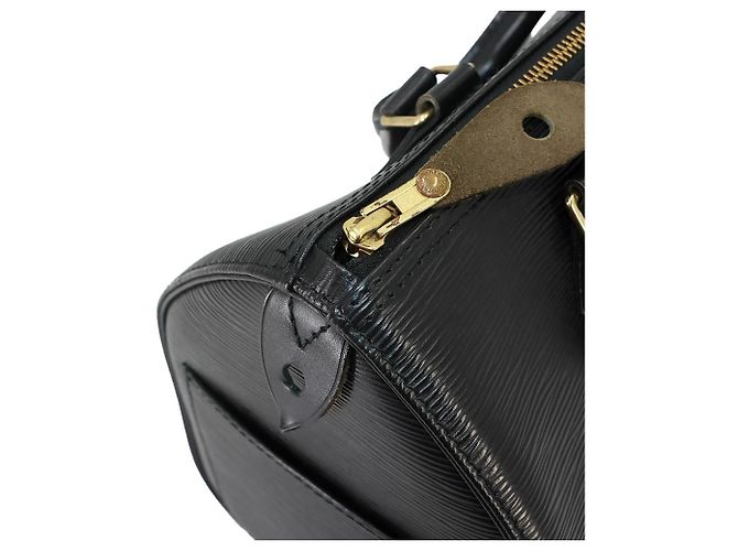 Borsa Louis Vuitton Epi Speedy 25 Nero - vista 7
