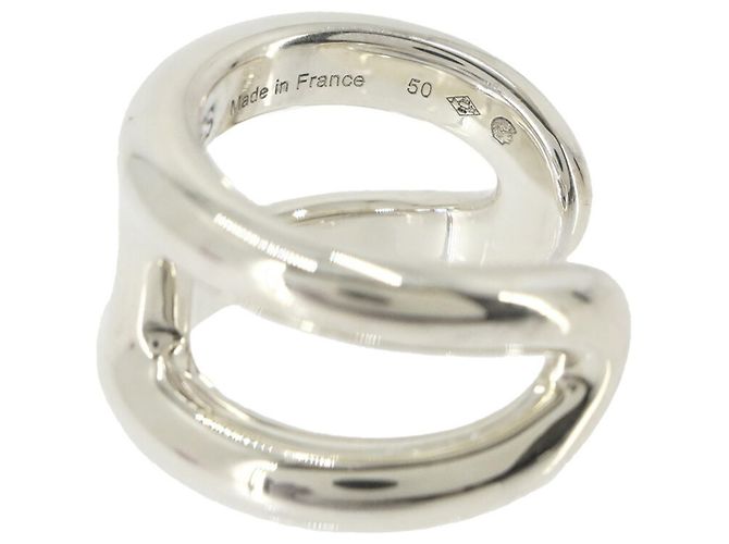 Ring Hermès Anello Hermes Osmose PM #50 in Argento - vista 2