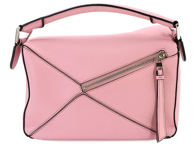 Borsa Loewe Puzzle Small Rosa - vista 2