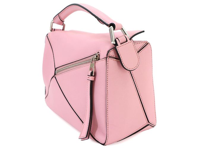 Borsa Loewe Puzzle Small Rosa - vista 3