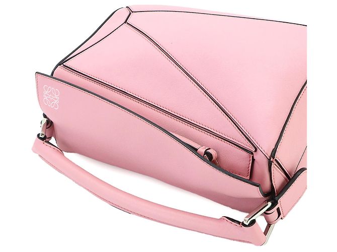 Borsa Loewe Puzzle Small Rosa - vista 5