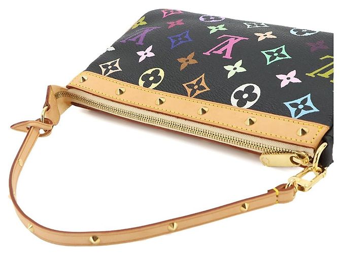Bolsa Louis Vuitton Monogram Multicolor Pochette Accessoires Preto Multicor - vista 5