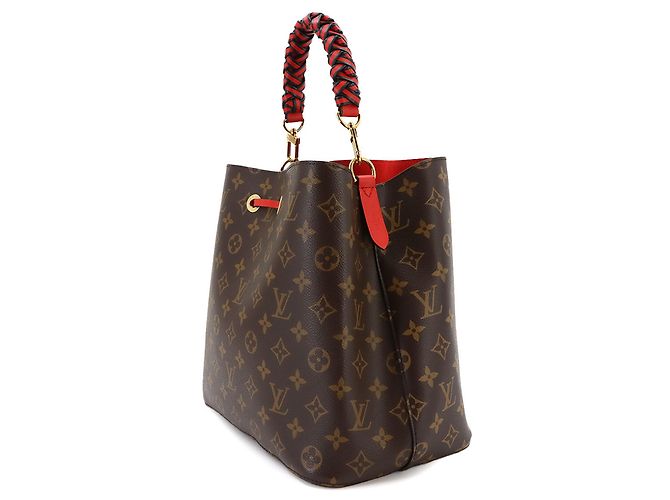 Néonoé Borsa Louis Vuitton Monogram Neo Noe Marrone Rosso Monogramma - vista 2