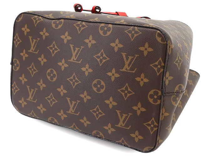Néonoé Borsa Louis Vuitton Monogram Neo Noe Marrone Rosso Monogramma - vista 3