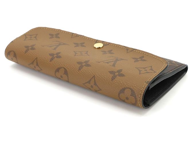 Louis Vuitton Monogram Reverse Portefeuille Emilie Bi-Fold Wallet Monogramma - vista 3
